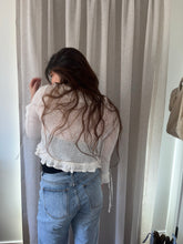 Load image into Gallery viewer, White sequin Knit Cardi
