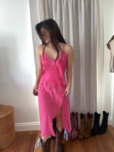 Load image into Gallery viewer, Pink Slip Ruffle Dress
