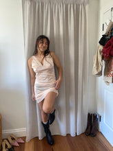 Load image into Gallery viewer, Peach Satin Slip Dress
