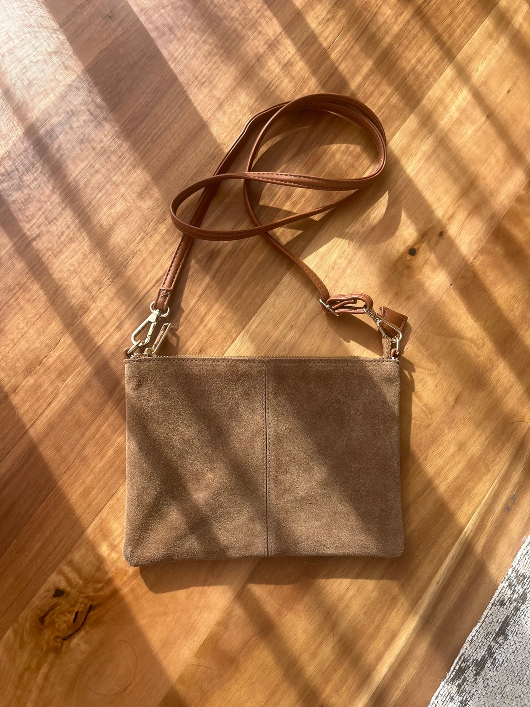 Suede Cross Body Bag