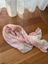 Load image into Gallery viewer, Pink &amp; Cream Lace Scarf
