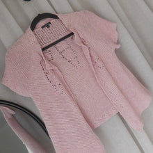 Load image into Gallery viewer, Pink Crochet Cardigan
