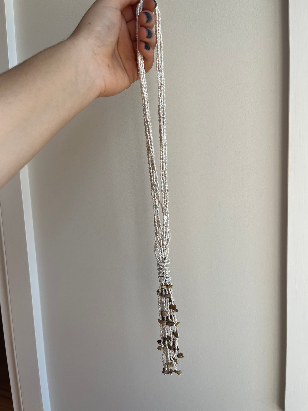 White Beaded Necklace