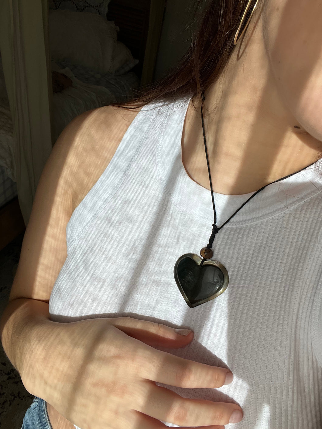 Shell Heart Pendant